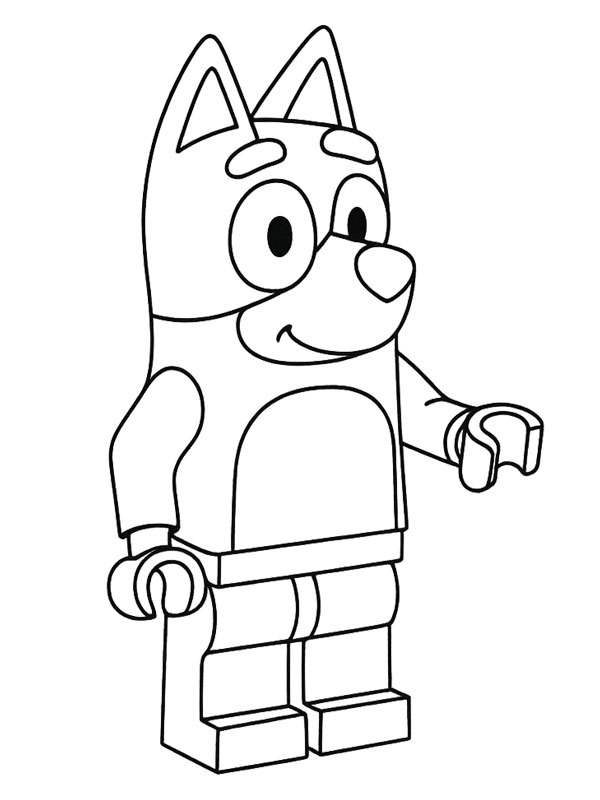 LEGO Bluey Desenho para Colorir LEGO Bluey Desenho para Colorir
