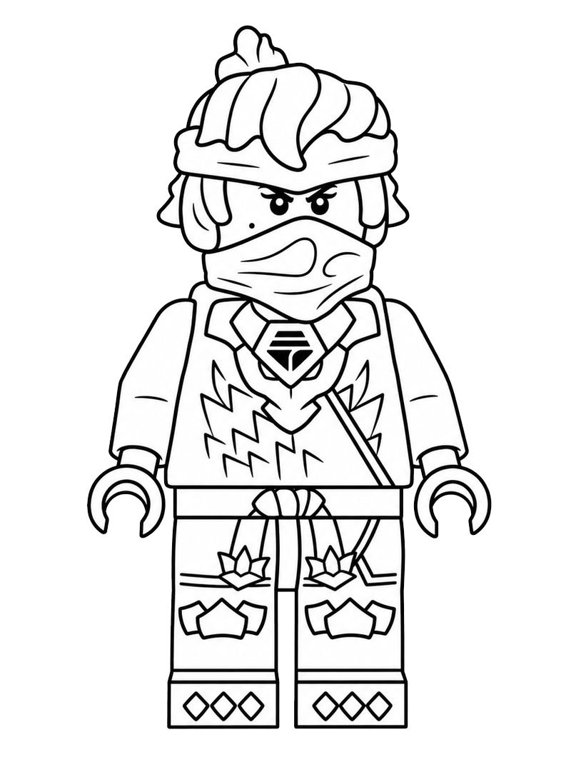 LEGO Ninjago Nya Desenho para Colorir LEGO Ninjago Nya Desenho para Colorir