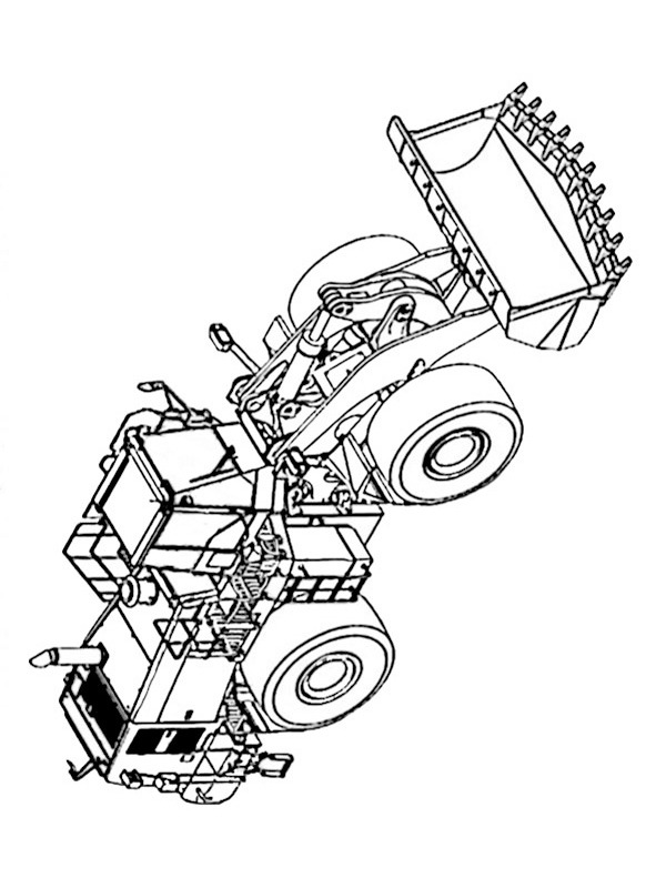 Pá Carregadeira LEGO Desenho para Colorir Pá Carregadeira LEGO Desenho para Colorir