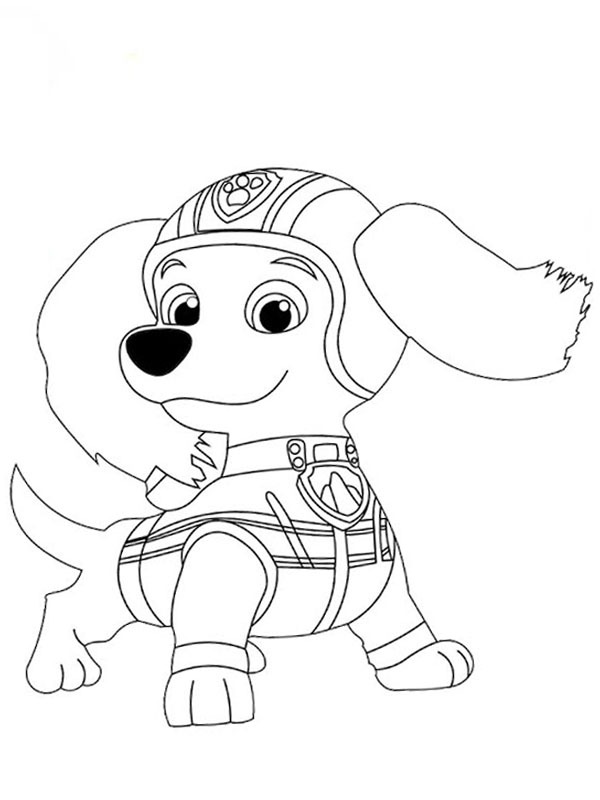 Dachshund Liberty da Patrulha Canina Desenho para Colorir Dachshund Liberty da Patrulha Canina Desenho para Colorir