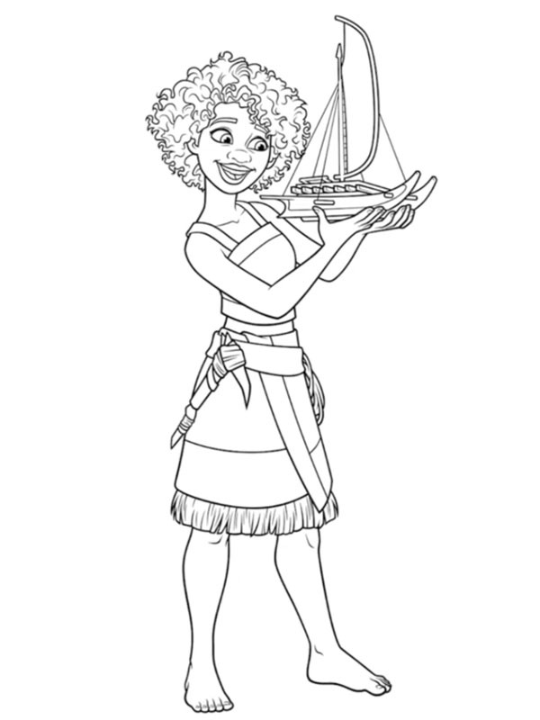 Loto (Moana 2) Desenho para Colorir Loto (Moana 2) Desenho para Colorir