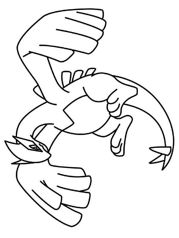 Lugia (Pokémon) Desenho para Colorir Lugia (Pokémon) Desenho para Colorir