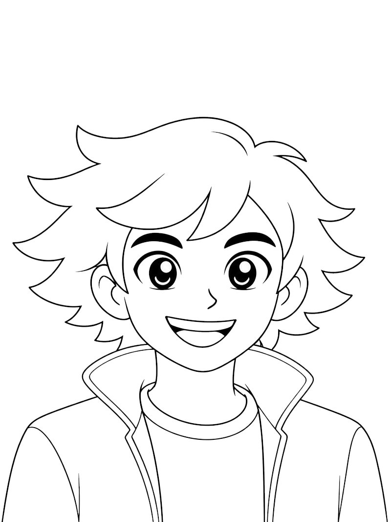 Mabel Tanaka (Cara de Um, Focinho de Outr) Desenho para Colorir