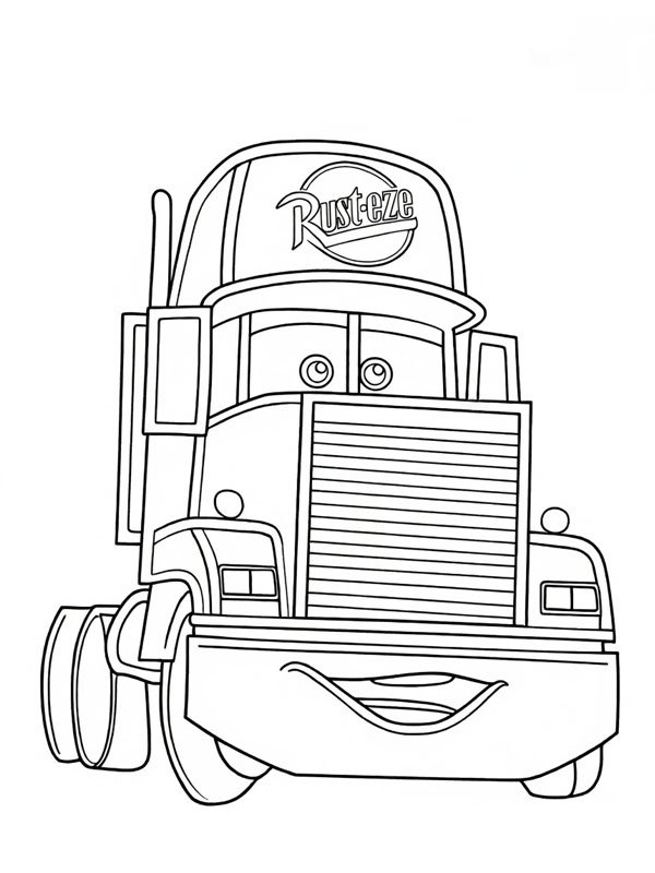 Mack (Carros) Desenho para Colorir