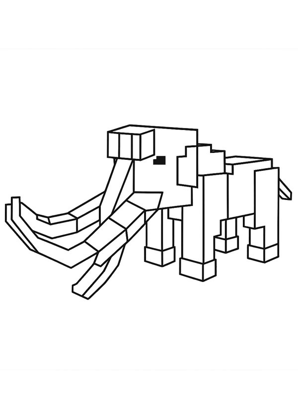Mamute (99 Noites na Floresta) Desenho para Colorir Mamute (99 Noites na Floresta) Desenho para Colorir