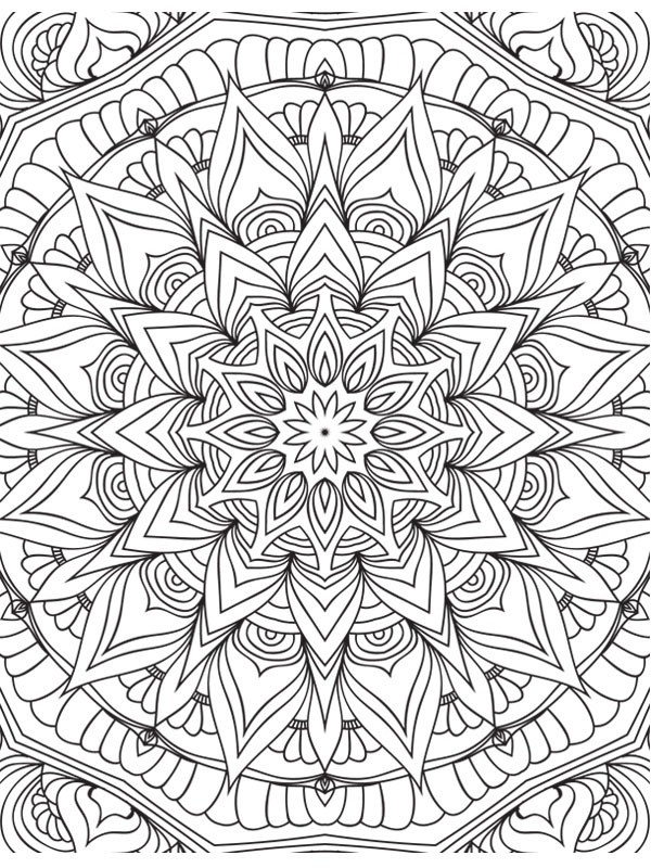 Mandala 6 Desenho para Colorir Mandala 6 Desenho para Colorir