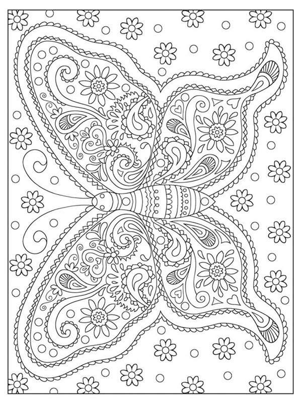 Mandala de borboleta Desenho para Colorir Mandala de borboleta Desenho para Colorir