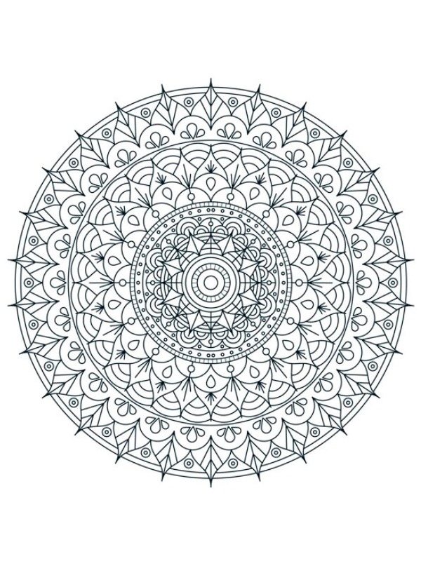Mandala para adultos Desenho para Colorir Mandala para adultos Desenho para Colorir