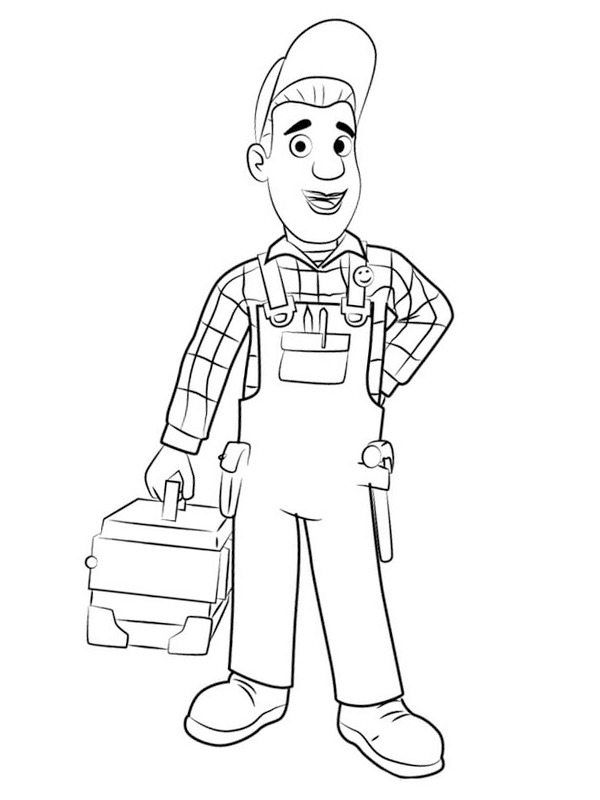 Mike Flood (Sam, o Bombeiro) Desenho para Colorir Mike Flood (Sam, o Bombeiro) Desenho para Colorir