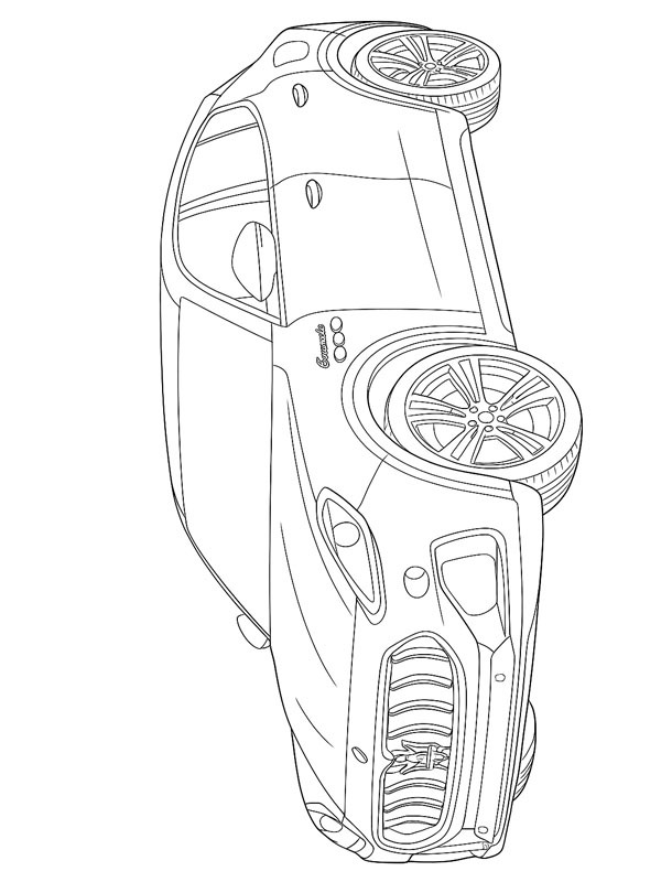 Maserati Grecale Desenho para Colorir Maserati Grecale Desenho para Colorir