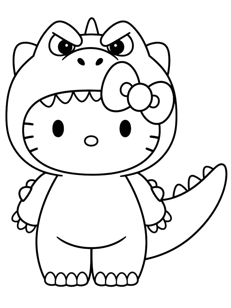 McDonald’s Hello Kitty Godzilla Desenho para Colorir McDonald’s Hello Kitty Godzilla Desenho para Colorir