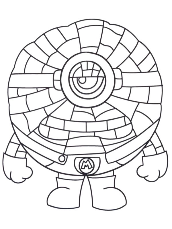 Mega Minion Jerry Desenho para Colorir Mega Minion Jerry Desenho para Colorir