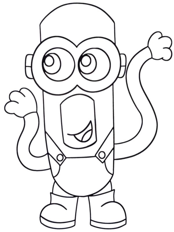 Mega Minion Tim Desenho para Colorir Mega Minion Tim Desenho para Colorir