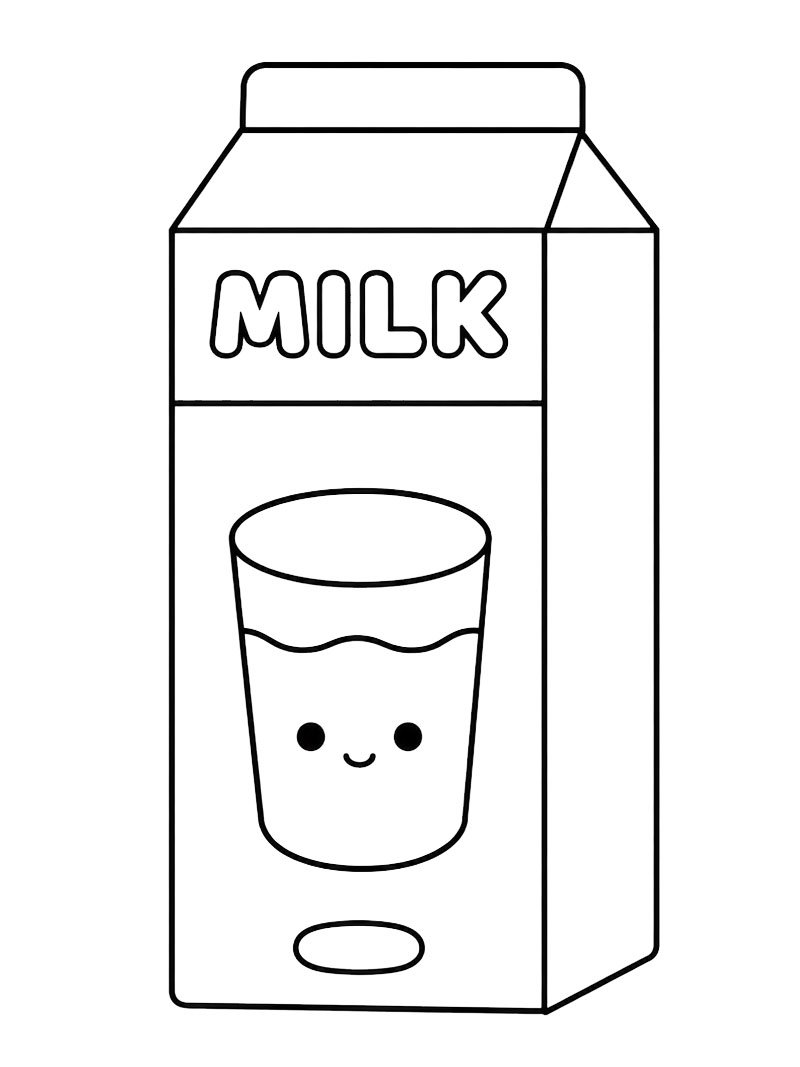 Leite (Toca Boca) Desenho para Colorir