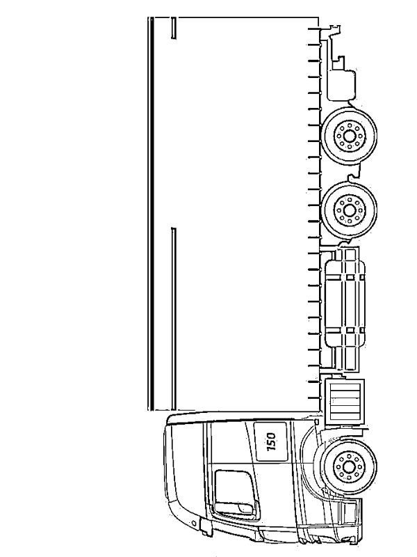 Caminhão Mercedes-Benz Desenho para Colorir Caminhão Mercedes-Benz Desenho para Colorir