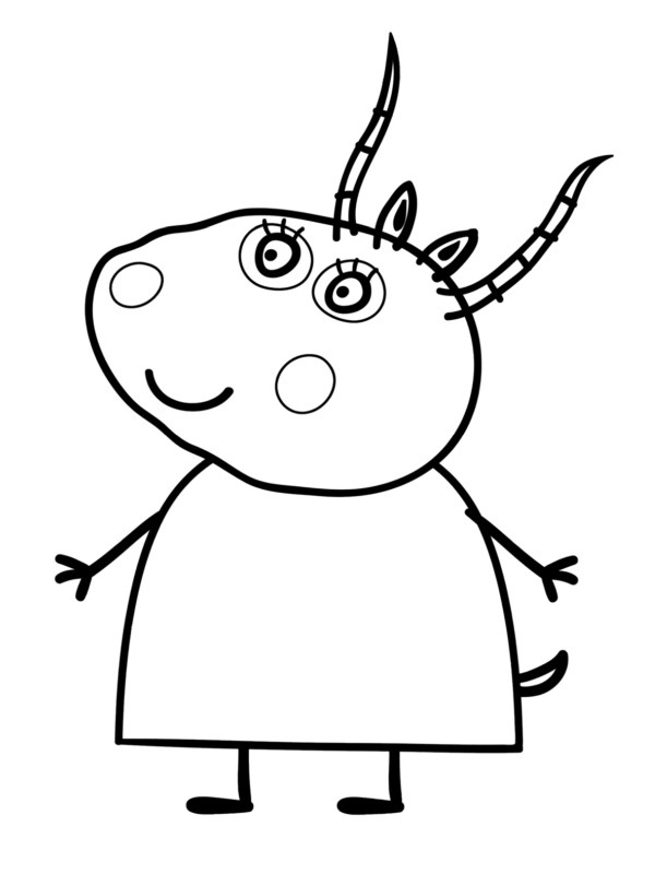 Madame Gazela Desenho para Colorir Madame Gazela Desenho para Colorir