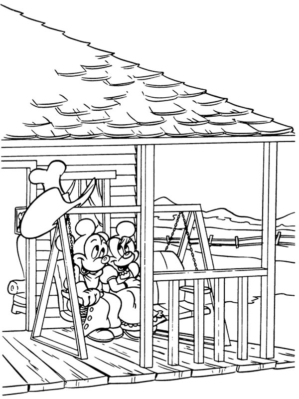 Mickey Mouse e Minnie Mouse Desenho para Colorir Mickey Mouse e Minnie Mouse Desenho para Colorir