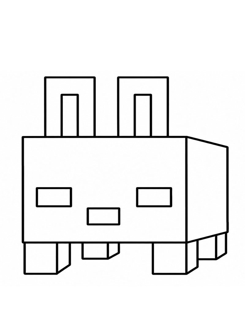 Minecraft Blub Desenho para Colorir Minecraft Blub Desenho para Colorir