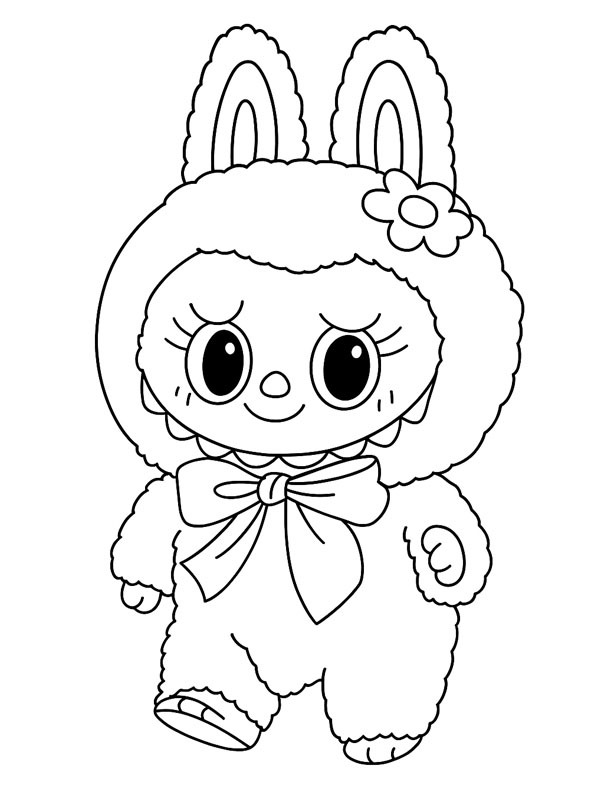 Mokoko (labubu) Desenho para Colorir Mokoko (labubu) Desenho para Colorir