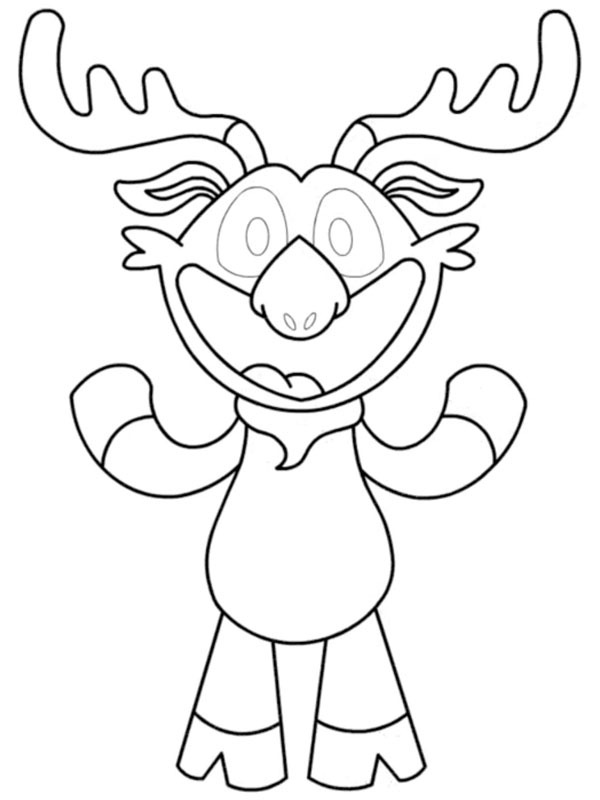Moody Moose de Poppy Playtime Desenho para Colorir Moody Moose de Poppy Playtime Desenho para Colorir