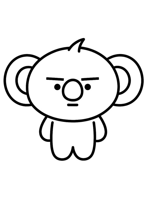 Moya (BT21) Desenho para Colorir Moya (BT21) Desenho para Colorir