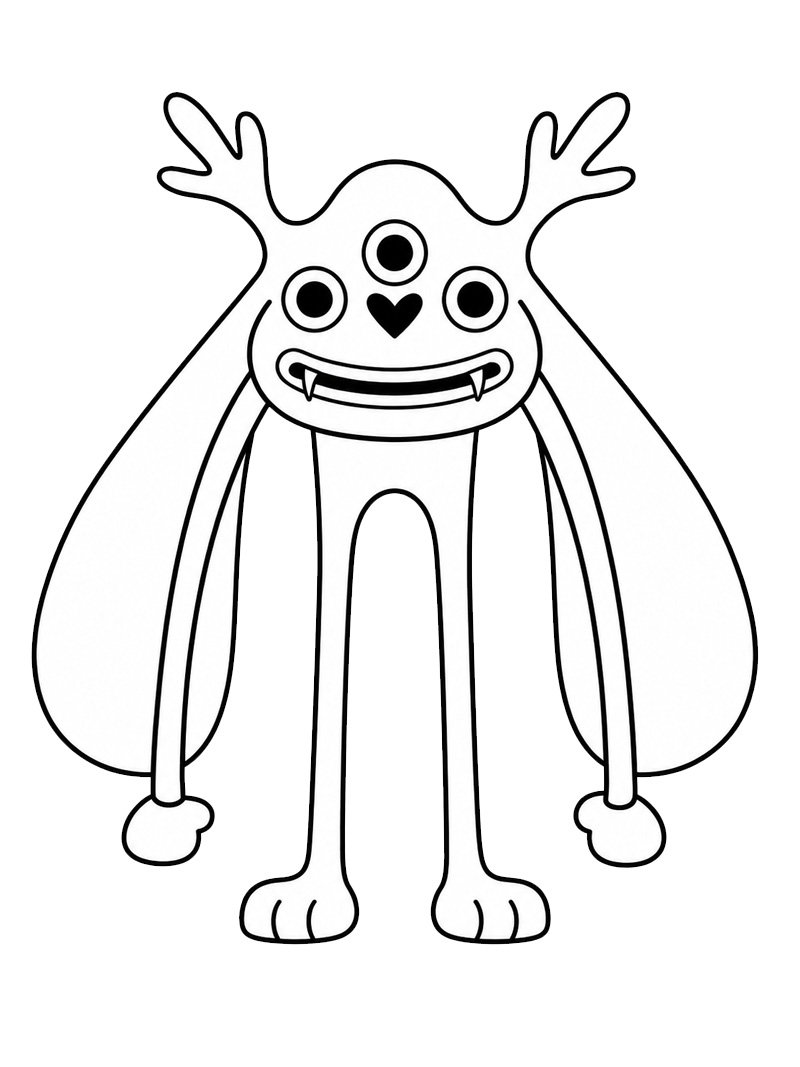 Mr. Kickster (Garten of Banban) Desenho para Colorir