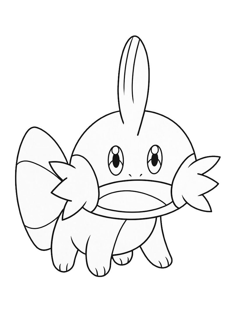Mudkip (Pok&eacute;mon) Desenho para Colorir