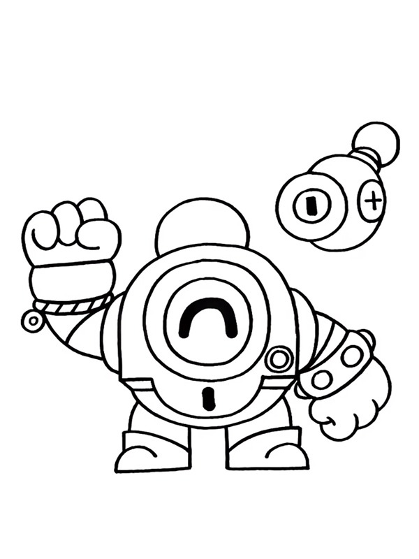 Nani e Peep (Brawl Stars) Desenho para Colorir Nani e Peep (Brawl Stars) Desenho para Colorir