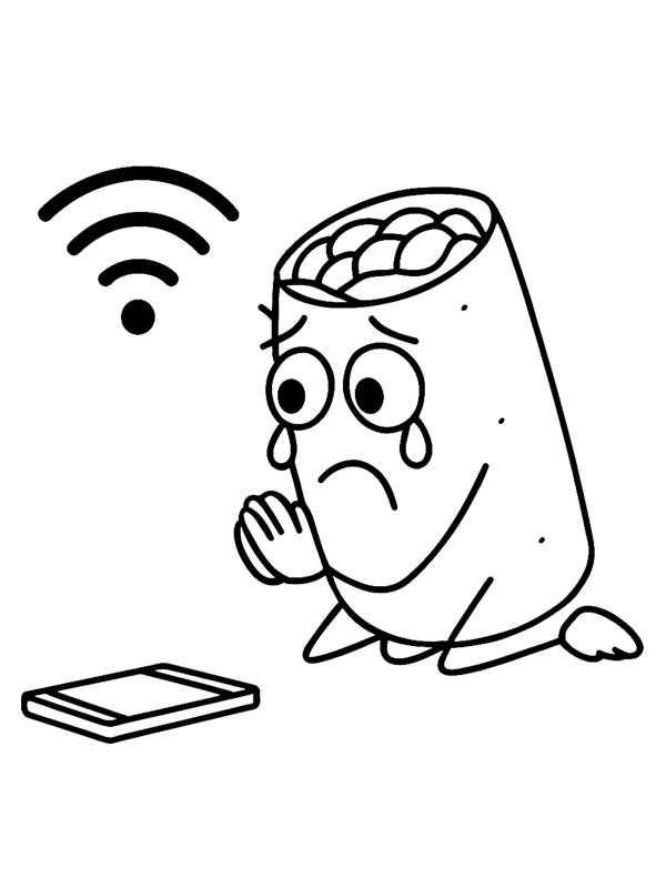 Não, meu hotspot! Desenho para Colorir Não, meu hotspot! Desenho para Colorir