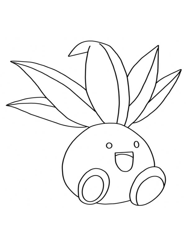 Oddish (Pokémon) Desenho para Colorir Oddish (Pokémon) Desenho para Colorir