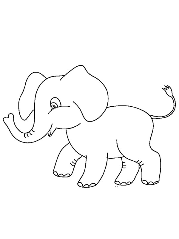 Filhote de elefante Desenho para Colorir Filhote de elefante Desenho para Colorir