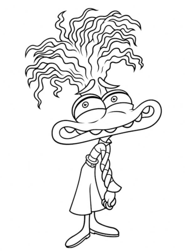 Ansiedade (Divertida Mente 2) Desenho para Colorir Ansiedade (Divertida Mente 2) Desenho para Colorir