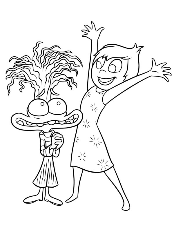 Ansiedade e Alegria Desenho para Colorir Ansiedade e Alegria Desenho para Colorir