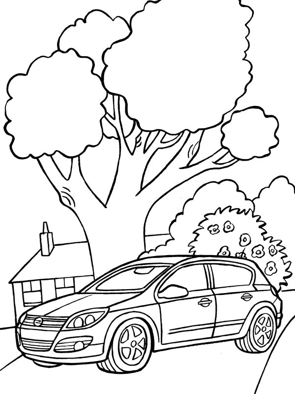 Opel Astra Desenho para Colorir