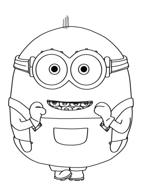 Minions Otto (Meu Malvado Favorito) Desenho para Colorir Minions Otto (Meu Malvado Favorito) Desenho para Colorir