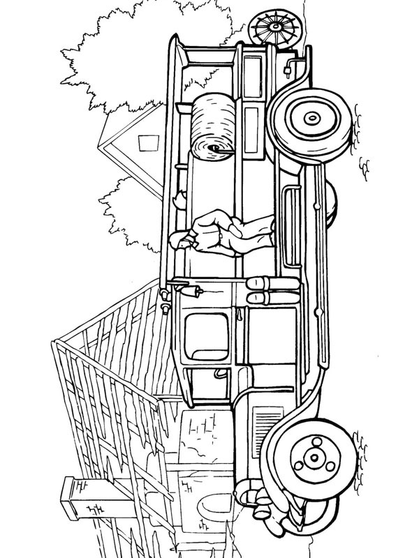 Caminhão de bombeiros clássico Desenho para Colorir Caminhão de bombeiros clássico Desenho para Colorir