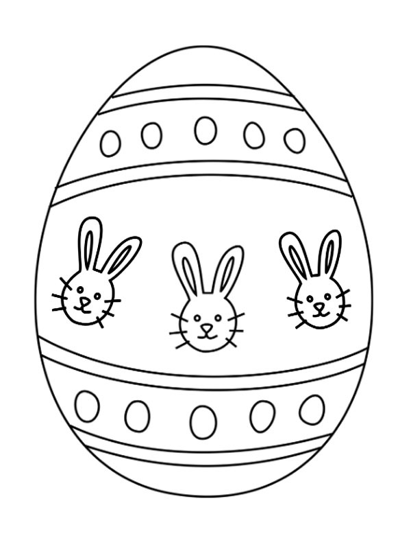 Coelho da Páscoa, ovo de Páscoa Desenho para Colorir Coelho da Páscoa, ovo de Páscoa Desenho para Colorir