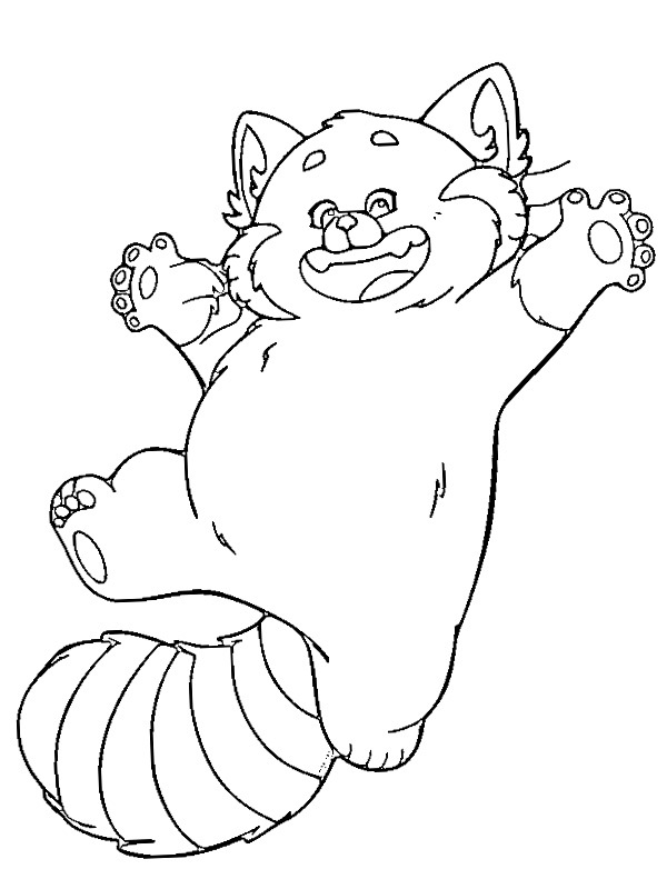 Red Panda Mei Desenho para Colorir Red Panda Mei Desenho para Colorir