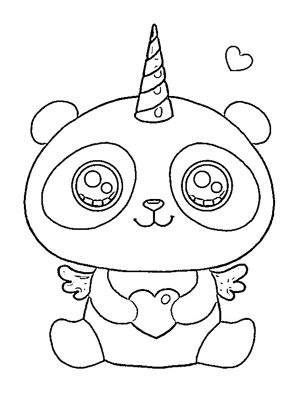 Pandacorn Desenho para Colorir Pandacorn Desenho para Colorir