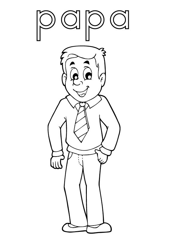 Pai Desenho para Colorir Pai Desenho para Colorir