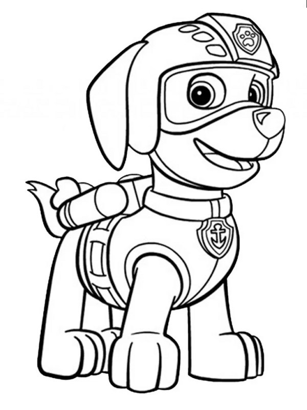 Zuma da Patrulha Canina Desenho para Colorir Zuma da Patrulha Canina Desenho para Colorir
