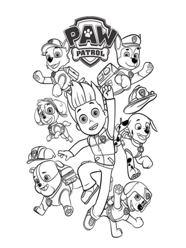 Patrulha Canina Desenho para Colorir Patrulha Canina Desenho para Colorir