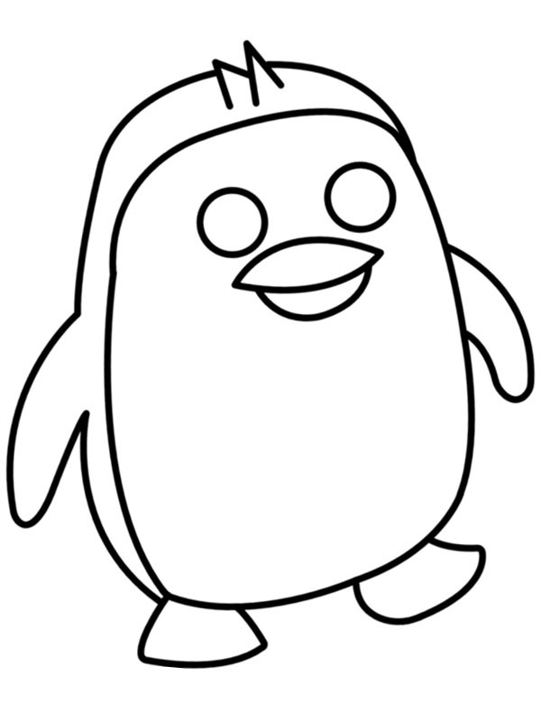 Pinguim dourado do Roblox Desenho para Colorir Pinguim dourado do Roblox Desenho para Colorir