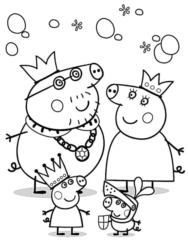 Família Peppa Pig Desenho para Colorir Família Peppa Pig Desenho para Colorir