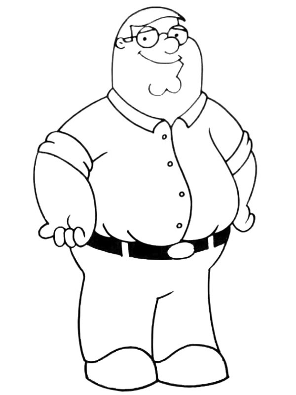 Peter Griffin Desenho para Colorir Peter Griffin Desenho para Colorir