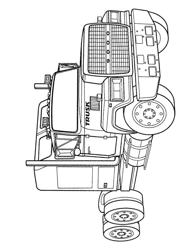 Caminhão Peterbilt 378 Desenho para Colorir Caminhão Peterbilt 378 Desenho para Colorir