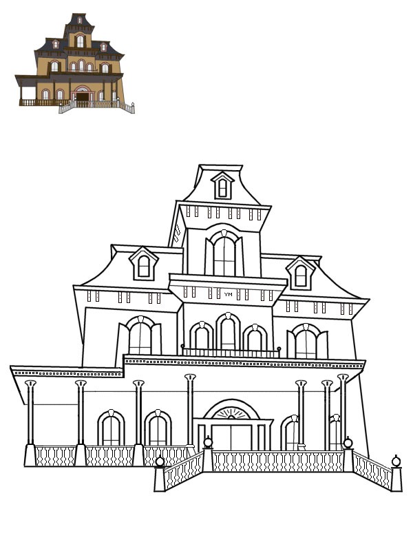 Phantom Manor (Disneyland) Desenho para Colorir Phantom Manor (Disneyland) Desenho para Colorir