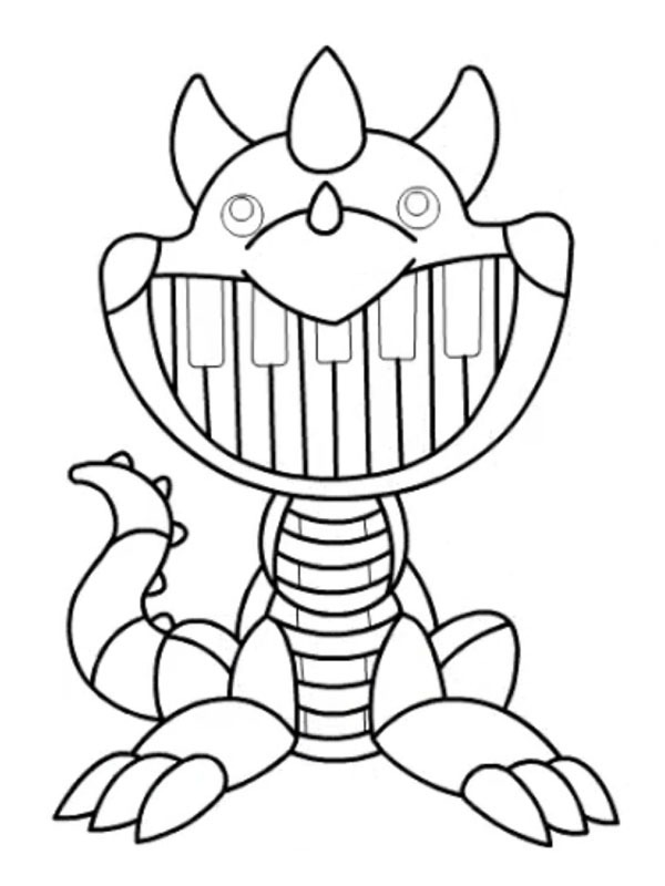 Pianossauro (Poppy Playtime) Desenho para Colorir Pianossauro (Poppy Playtime) Desenho para Colorir