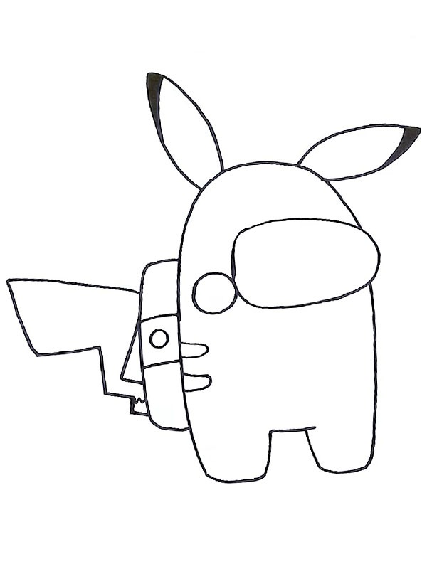 Pikachu (Among Us) Desenho para Colorir Pikachu (Among Us) Desenho para Colorir