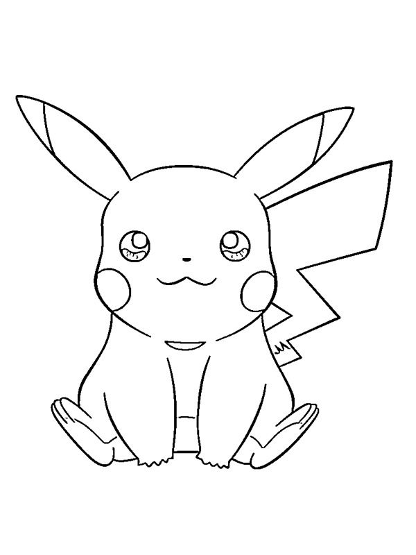 Pikachu Desenho para Colorir Pikachu Desenho para Colorir